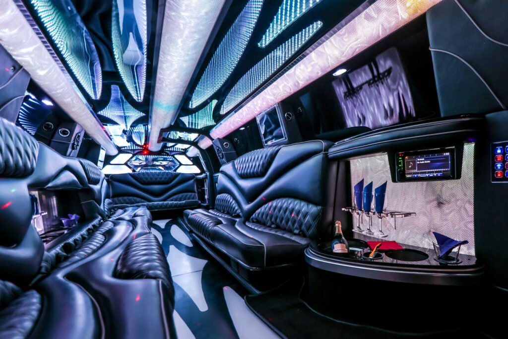 Escalade Stretch Limo interior